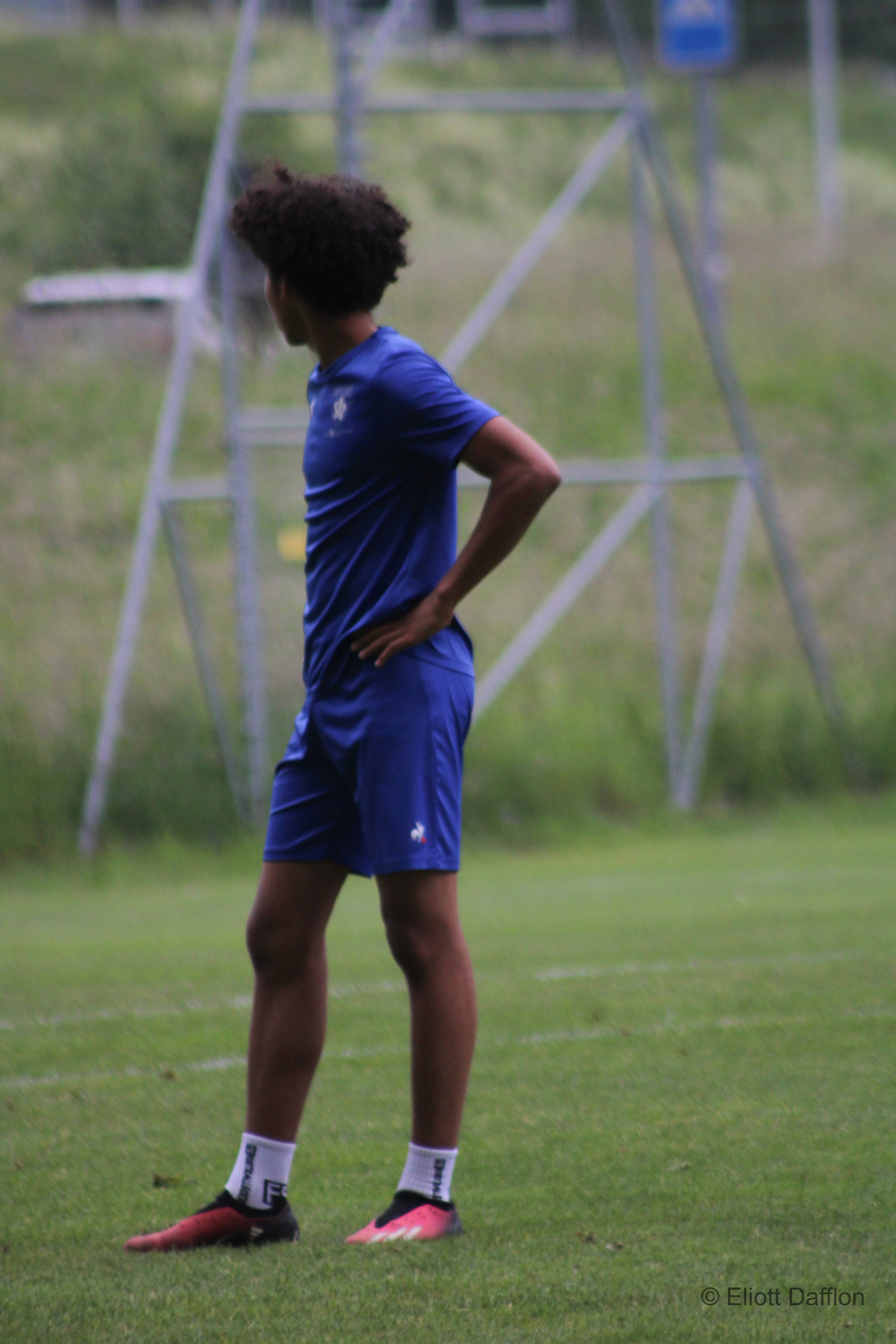 Football sideline moment